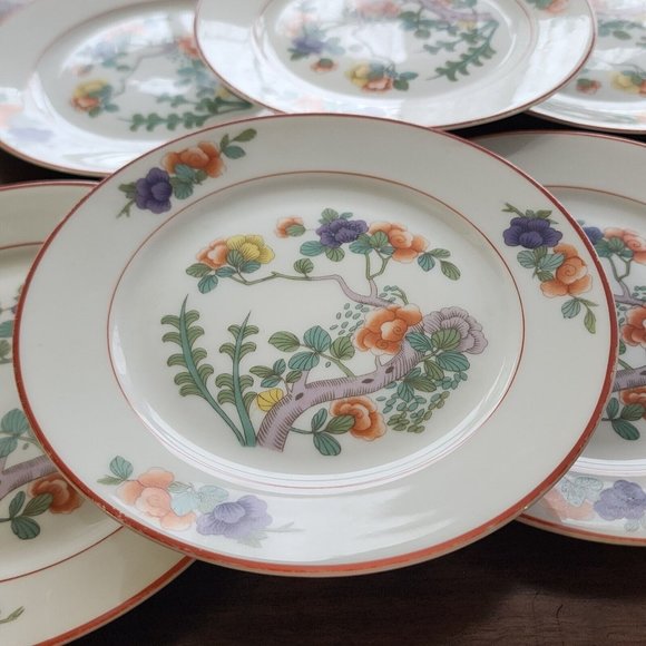 Set of 6 Rosenthal Indian Tree Dessert Plates 6" patented Oct16th 1923 - Picture 9 of 15